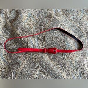 Elegant Red Leather look Belt 14 women’s